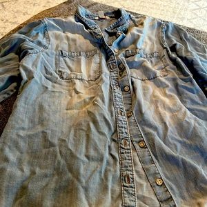 Denim button up shirt